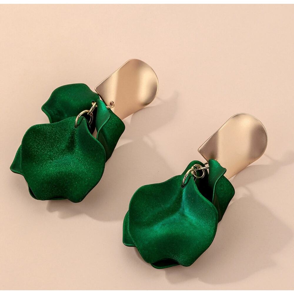 Acrylic Flower Petal Earrings
